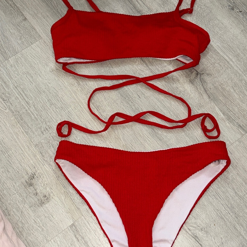Shein Red Bikini Set - Picture 4 of 4